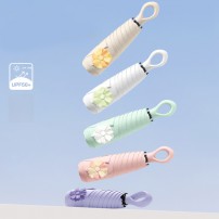 로페리아 꽃장식 우산끈 컬러풀 6K 자외선 차단 우양산(0216000)