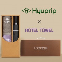 협립 3단 60 슈퍼 거꾸로 완전자동우산 +협립호텔코마170타월2P-세트