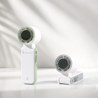 에디토 초강력 에어컨 접이식 목에거는 냉각 휴대용 손 선풍기