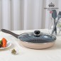 [RG] 크레마 인덕션겸용(IH) 28후라이팬+유리뚜껑 2P