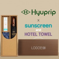 협립 3단 70 완전자동우산 +선크림+스포츠타월-세트