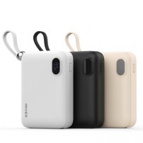 아이리버 22.5W 4in1 케이블 일체형 미니 보조배터리 10000mAh