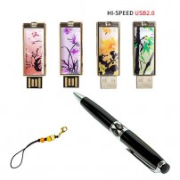 빛나 사군자 시리즈 자개 2종세트 (USB메모리+자개볼펜 2.0 4GB~128GB) 4종 이미지