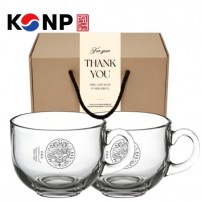 한국전통 K컬쳐 곤룡포 요거트볼 시리얼볼 그릭 디저트 머그컵 470ml 2P 선물세트