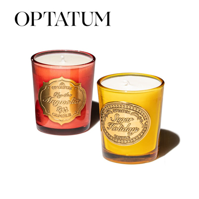 옵타움 OPTATUM 방향제 친환경 식물성 향초 소이 왁스 캔들 85g (단품/향랜덤)