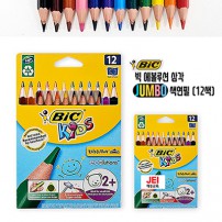 빅 에볼루션 삼각 점보 색연필 12색
