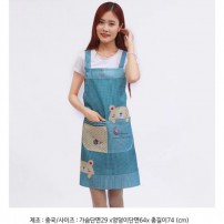 예쁜 앞치마 위생앞치마 곰돌이