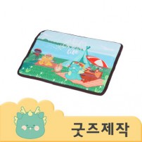 ZA513 [커스텀굿즈] 풀오버인쇄 컴팩트 보관주머니 야외 방석 40*31 (박스제작가능)