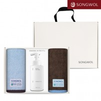 송월 핸드워시 기프트세트 36-1 (뉴 바이브 뱀부 220g 2P + 생활공작소500ml 1P)