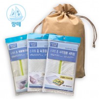 [망떼] 국산 무형광 세탁망 3종 복주머니세트