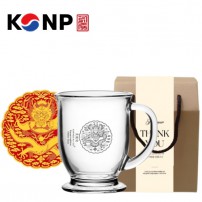 한국전통 K컬쳐 곤룡포 클래식 글라스 머그컵 440ml 1P 선물세트