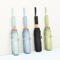 로즈골드 투톤 컬러암막 UV차단 완전자동 3단 우산 우양산
