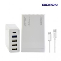 시크론 80W 고속 PD QC 멀티 USB 충전기 EN-898QPD