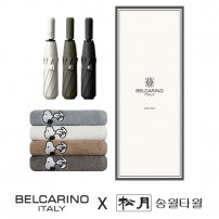 벨카리노 8K 3단자동우산+송월 스누피 30수 145g 우산타올세트