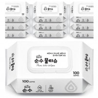 2566 숨 행운드림 순수 물티슈 캡형 100매 40g