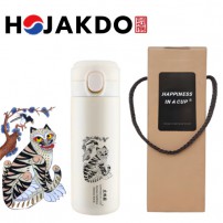 한국전통 K컬쳐 까치와호랑이 호작도 원터치 텀블러 420ml 선물세트