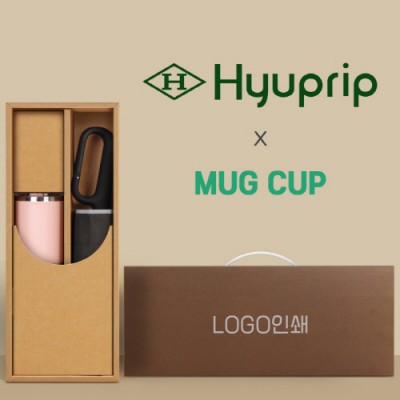 협립3단60 카라비너10K 거꾸로 300T고밀도 완전자동 우산 +로하스 머그컵1P-세트