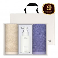 송월 생활공작소 3P 세트 (40수 160g 타올 2매 + 핸드워시 500ml 1개)