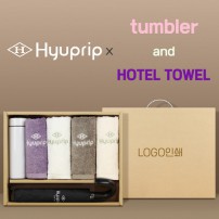 협립 3단 레자곡자손 슈퍼 완전자동우산 +협립호텔코마170타월4P+스마트온도계텀블러-세트