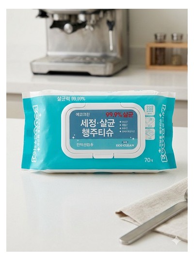 세균닦는 클리어 행주티슈 70매