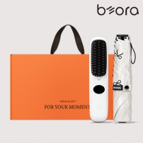 BOR 011 테스지 우양산 고데기세트 (휴대용 고데기+프렌치리본)