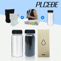 [플씨드] 귀걸이쿨마스크+뱀부얀쿨타올+보틀350ML 세트