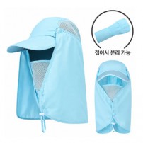 골프,등산,낚시 자외선 차단 탈착식 차양모자a54