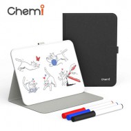 케미 폴딩 커버 스탠딩 거치가능 A5 SIZE 화이트 보드 (마카팬3색포함) (HIBN-PSW5)