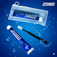 애경 2080 치석케어 치약 나드 컴팩트 칫솔 양치세트