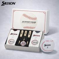 스릭슨 큐스타 투어 4구 야구에디션 선물세트 (3pc) 스릭슨골프공 4구 선물세트