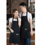 한쪽 끈조절 바리스타 방수앞치마(블랙) P2512