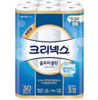 크리넥스 3겹 울트라클린 두루마리 화장지 25m 30롤