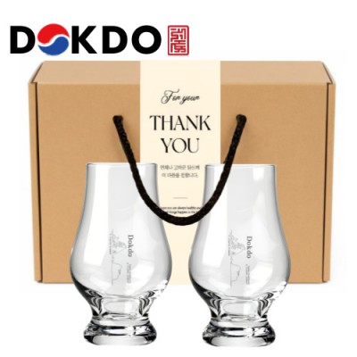한국전통 K컬쳐 독도 40240 위스키잔 노징글라스 양주 니트잔 170ml 2P 선물세트