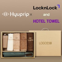 협립 3단 60 슈퍼 카라비너 완전자동우산 +협립40수호텔코마180타월4P+락앤락 메트로카페-세트