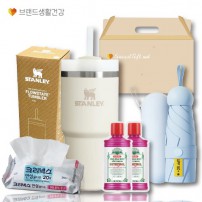 브생건43호(스탠리 퀜처591ml텀블러+5단 UV암막 양우산+유시몰가글+크리넥스 안심물티슈)