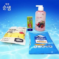 애경 순샘 주방세제 휴대용크린백 주방 4종세트