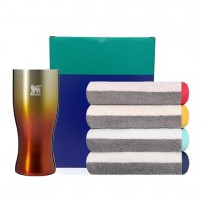 스탠리 골든아워 프리즘 필스너 비어글라스 443ml ＋송월고급수건1P세트
