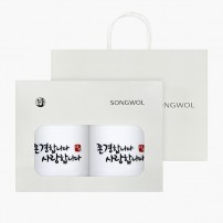 [송월타올] 120g  존경합니다 2p 선물세트(쇼핑백)