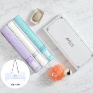 VC웨이브디올 전사타올 30수140g 프리미엄3매입 화이트세트+전용 쇼핑백
