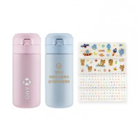라테르 파스텔 루나 텀블러 300ml + DIY 스티커 4종