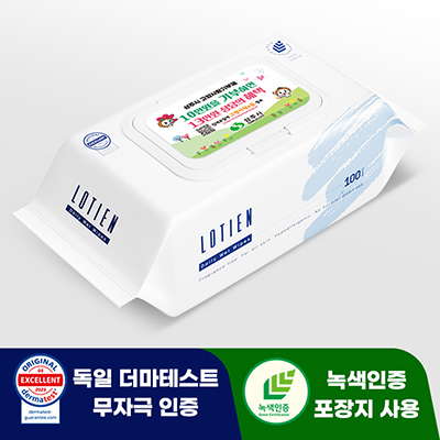 로티엔 데일리 블루 35g 플레인 물티슈 (100매)